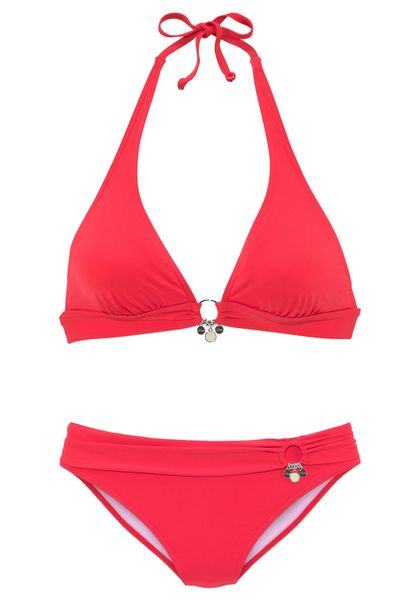 s.Oliver Triangel-Bikini "Tonia" mit herausnehmbaren Cups, im Nacken zu bin günstig online kaufen