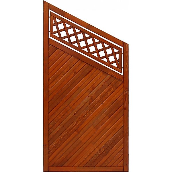 Andrewex Sichtschutzzaun Toulon 180/135 cm x 90 cm Teak günstig online kaufen