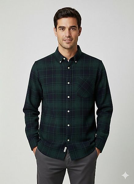 Selected Langarmhemd SLHREGNOAH BRUSHED LS SHIRT D günstig online kaufen