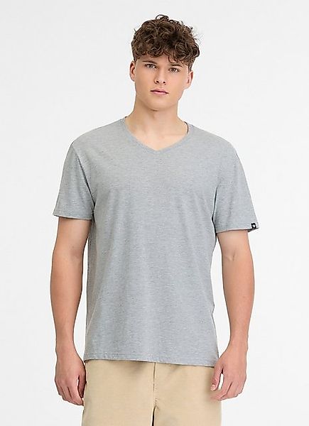 Ragwear T-Shirt – meliertes Herrenshirt mit V-Ausschnitt günstig online kaufen