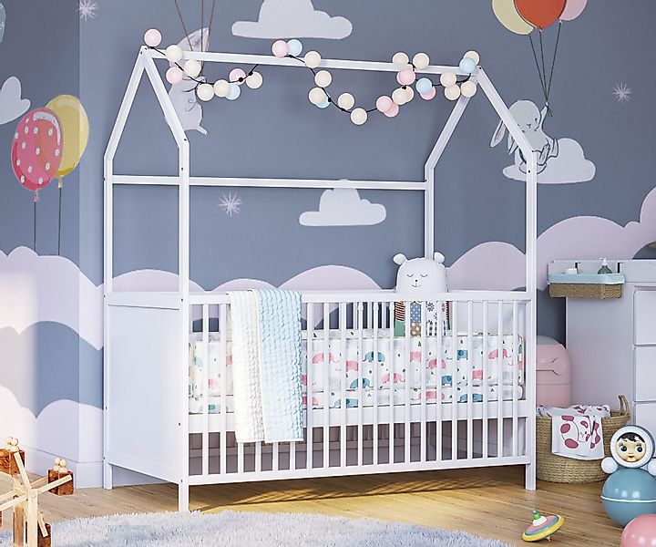 Bellabino Babybett Nika, mit 3-fach höhenverstellbarem günstig online kaufen