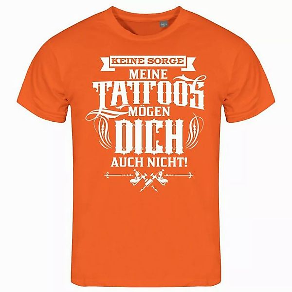 deinshirt Print-Shirt Herren T-Shirt Keine Sorge meine Tattoos mögen dich a günstig online kaufen