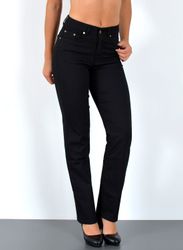 ESRA Stoffhose Damen Straight Fit Hose günstig online kaufen