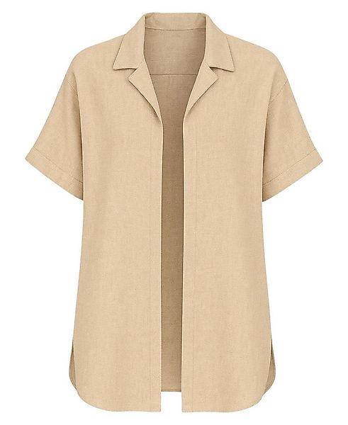 fashionshowcase Leinenhemd Damen Oversize Hemd in Leinenoptik – Einheitsgrö günstig online kaufen
