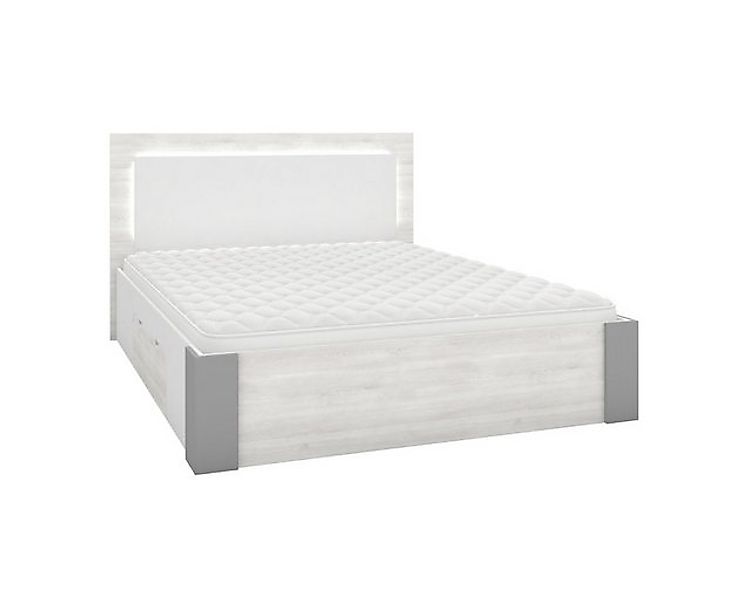 Deine Möbel 24 Bettgestell HEAVEN Bett 160x200 cm mit Beleuchtung Schlafzim günstig online kaufen