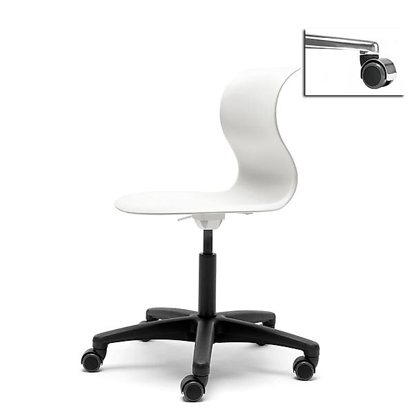 Kinderstuhl Pro 5 schneeweiß Polyamid Weich mit Chrom Abdeckung (für harte günstig online kaufen