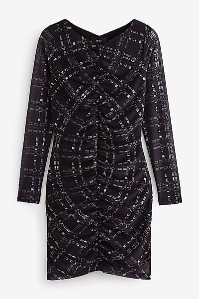 Next Minikleid Langärmeliges Minikleid aus Netzstoff günstig online kaufen