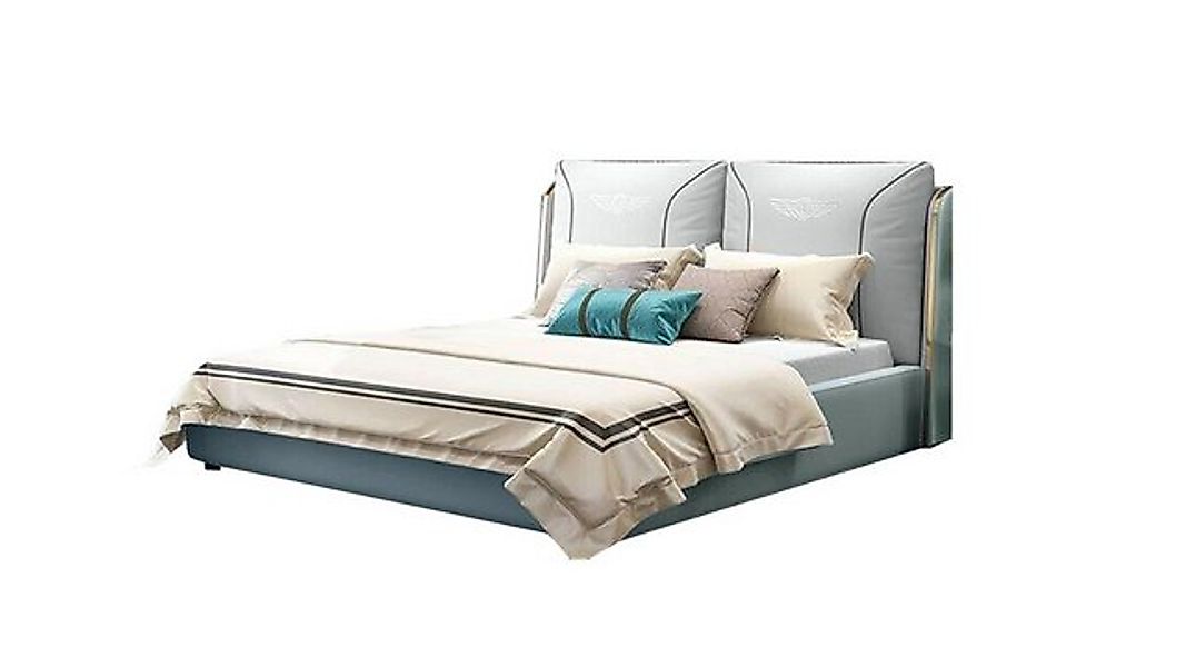 JVmoebel Bett Polsterbett Doppelbett Ehebett Schlafzimmer Lederbett Betten günstig online kaufen