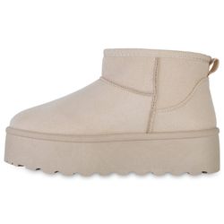 VAN HILL 840596 Plateaustiefelette Damen Warm günstig online kaufen
