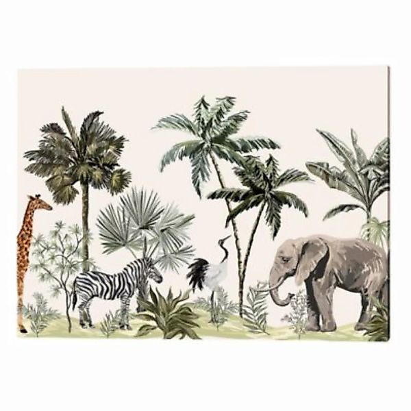 Any Image Wandbild Tiere des Dschungels weiß Gr. 40 x 50 günstig online kaufen