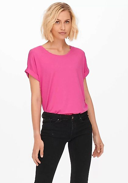 ONLY T-Shirt "ONLMOSTER – Kurzarmshirt mit Aufschlag und klassischem Look", günstig online kaufen