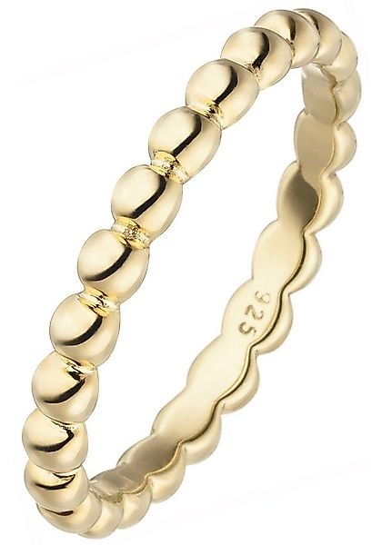 JOBO Fingerring Kugel, 925 Silber vergoldet günstig online kaufen