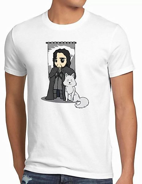 style3 T-Shirt Jon Schnee chibi snow der nachtwache game of thrones günstig online kaufen