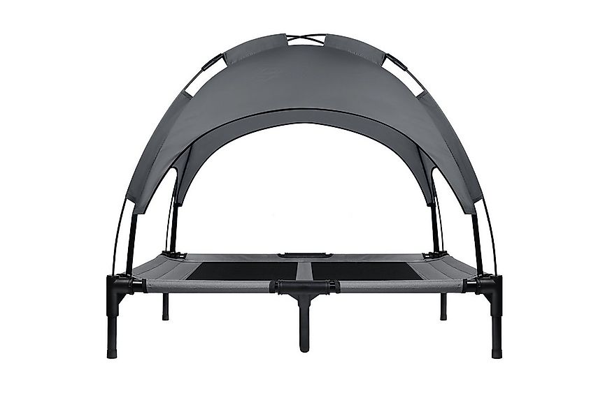 FIVMEN Hundebett Erhöhtes Haustierbett mit Dach für Außen und Innen, Grau, günstig online kaufen