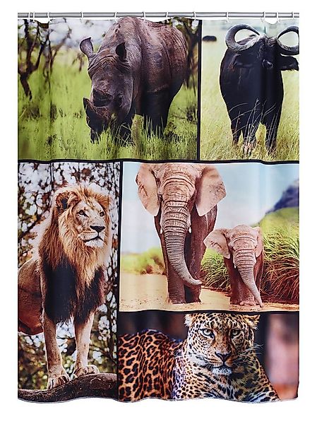 Ridder Duschvorhang Africa multicolor Breite 180 cm günstig online kaufen