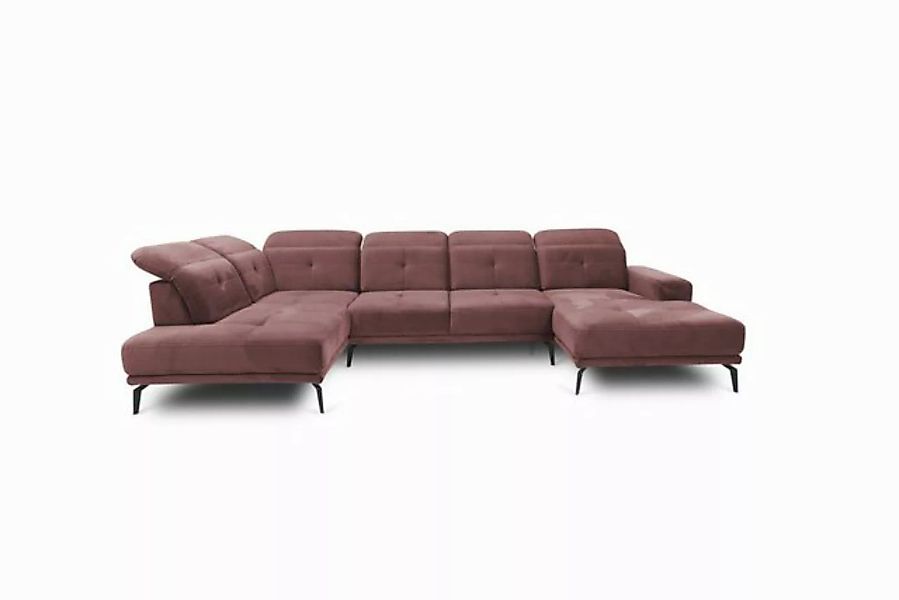 MOEBLO Ecksofa BRETI, Schwarz Metallbeine Eckcouch Wohnlandschaft Sofa mit günstig online kaufen