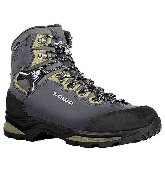 Lowa Camino Evo GTX (Trekking, Nubukleder, wasserdicht) stahlblau/kiwi Wand günstig online kaufen