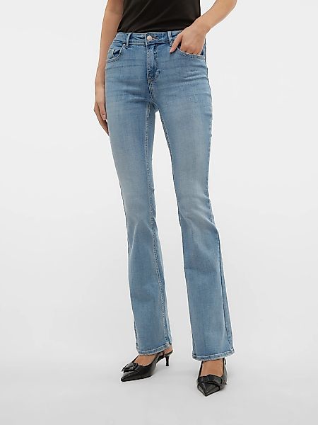 Vero Moda Bootcut-Jeans "VMFLASH MR FLARED JEANS LI371 GA NOOS" Baumwollmis günstig online kaufen