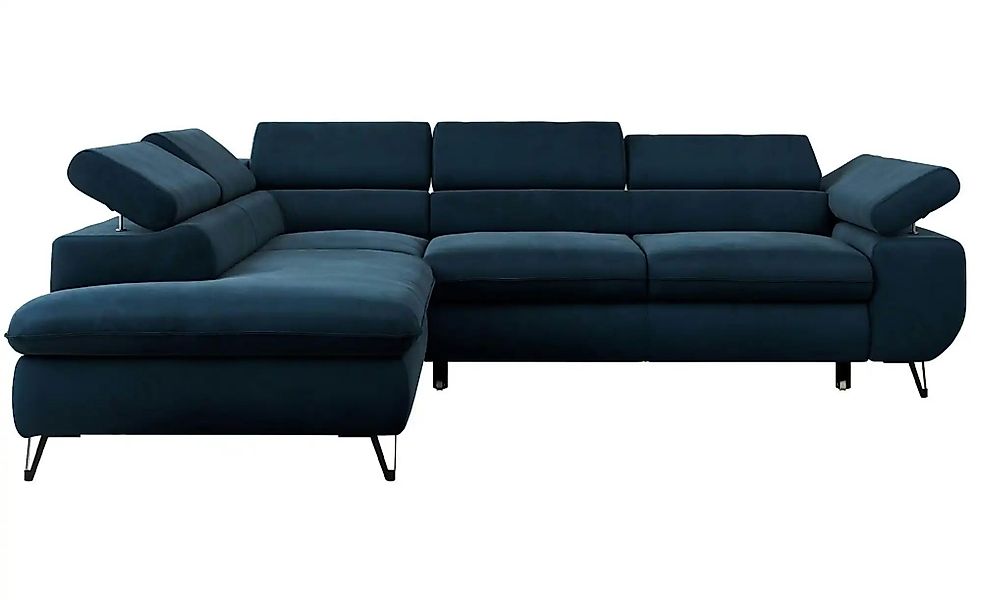 Ecksofa mit Schlaffunktion Peter ¦ blau ¦ Maße (cm): B: 273 H: 76 Polstermö günstig online kaufen