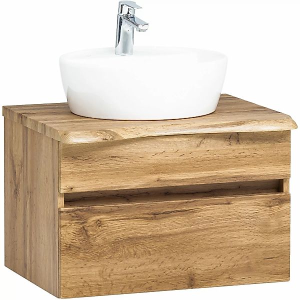 Held Möbel Einzelwaschtisch Trient 61 cm Eiche Natur Matt mit Softclose günstig online kaufen