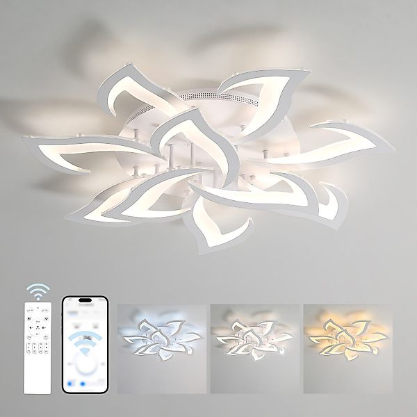 Goeco LED Deckenleuchte Acryllampe,Schwalbenschwanz Dekolampe,dimmbar,für S günstig online kaufen