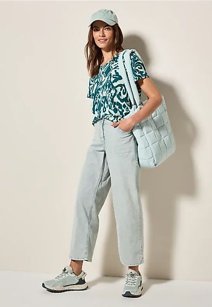 CECIL Print-Shirt mit Knopfdetail günstig online kaufen