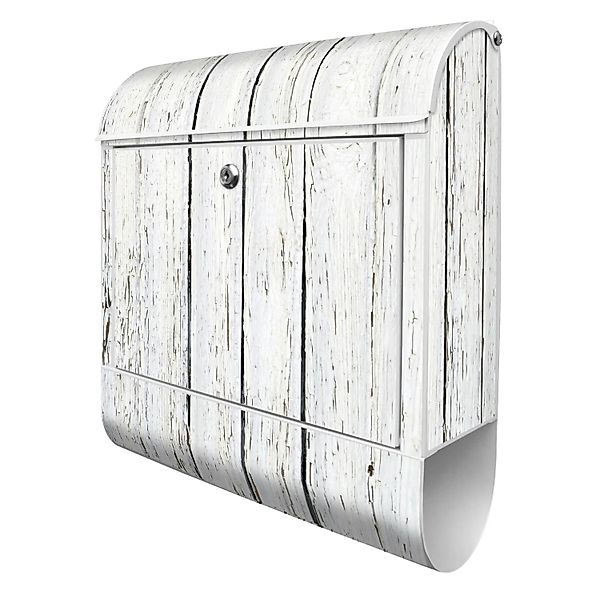 Banjado Design Briefkasten Weiß Pulverbeschichtet 39x47x14cm 2 Schlüssel Mi günstig online kaufen