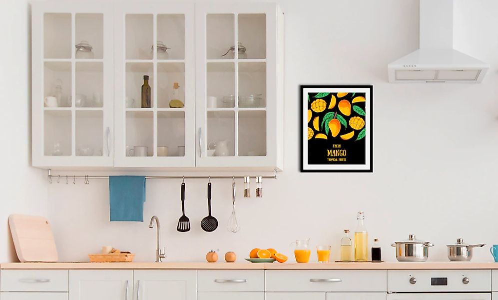 queence Bild "Fresh Mango", Obst-Obst Bilder-Essen-Lebensmittel-Kunst-Abstr günstig online kaufen