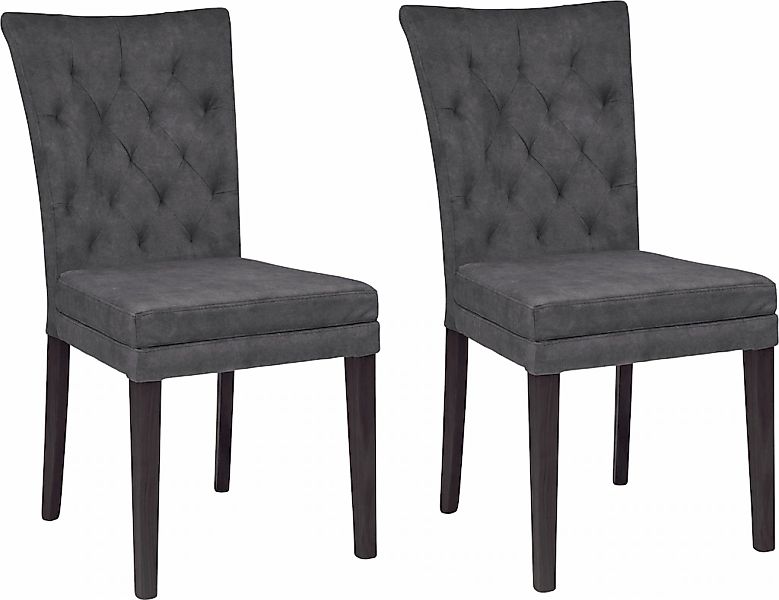 Home affaire 4-Fußstuhl "Colorado" (Set) 2 Stk.Beine aus Buche, wengefarben günstig online kaufen