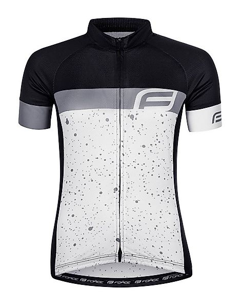 FORCE Radtrikot Jersey Kurz Jacke FORCE SPRAY LADY schwarz-weiß %%% * günstig online kaufen