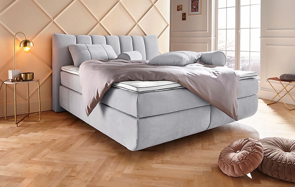 Home affaire Boxspringbett "Océane" Bodenfrei- wirkt freischwebend, verschi günstig online kaufen