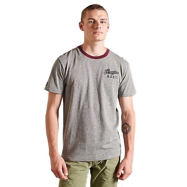 Superdry Collegiate Kurzärmeliges T-shirt S Grey Grit günstig online kaufen