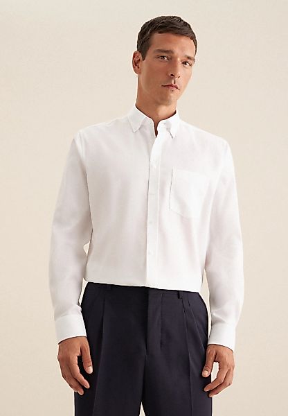 seidensticker Businesshemd "Schwarze Rose", Regular Button-Down-Kragen Stru günstig online kaufen