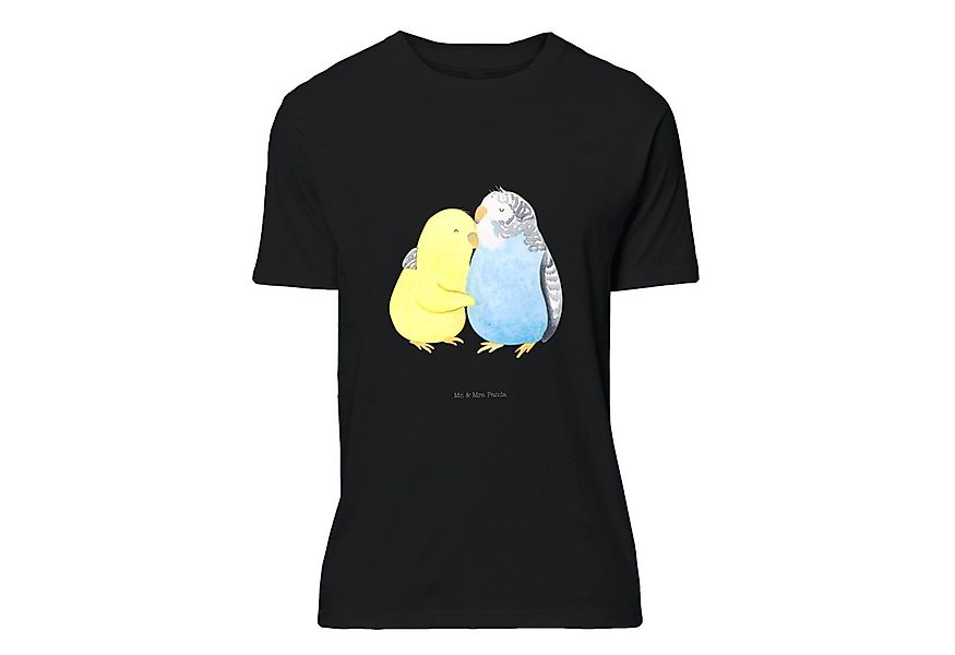 Mr. & Mrs. Panda T-Shirt Wellensittich Liebe - Schwarz - Geschenk, Vögel, E günstig online kaufen