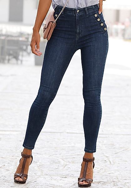 Vivance Jeggings mit Zierknöpfen, Stretch, Super günstig online kaufen