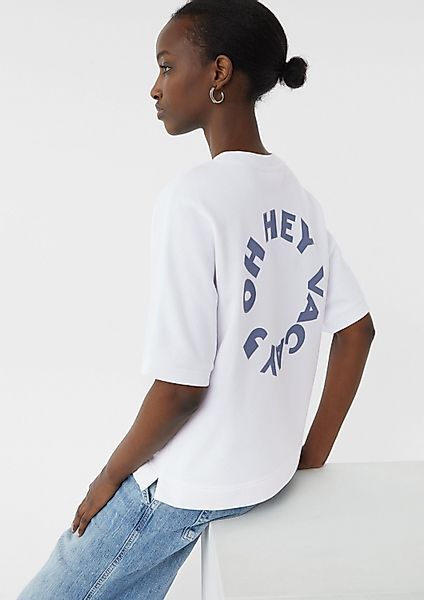 comma Sweatshirt Sweatshirt Kurzarm-Sweatshirt im Relaxed günstig online kaufen