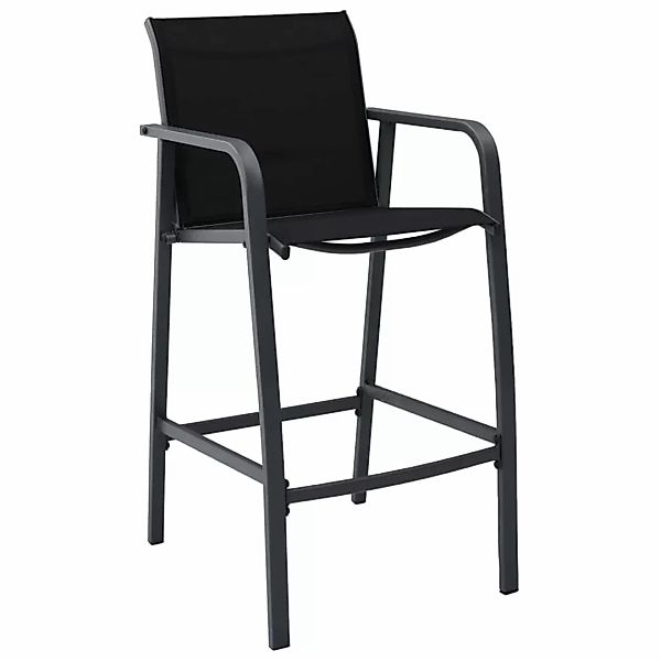 vidaXL Gartenstuhl Garten-Barstühle 4 Stk. Schwarz günstig online kaufen