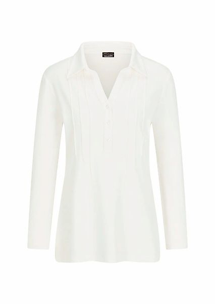 GOLDNER Langarmshirt "Kurzgröße Halbarm Blusenshirt mit Hemdkragen" günstig online kaufen