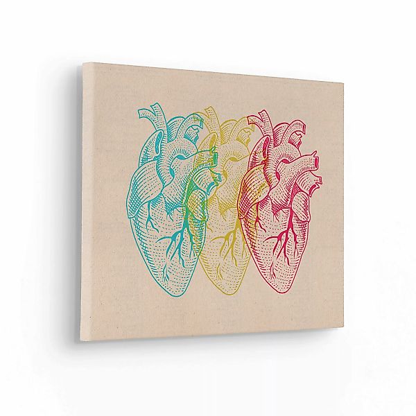 Komar Leinwandbild "Heart Variants - Größe 30 x 40 cm", Natur, (1 St.), Kei günstig online kaufen