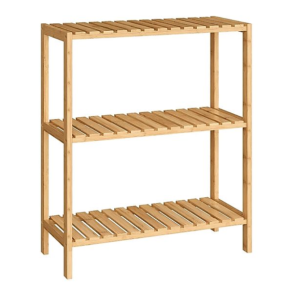 Songmics Badezimmerregal Carte 26 x 60 x 66 cm Natur günstig online kaufen