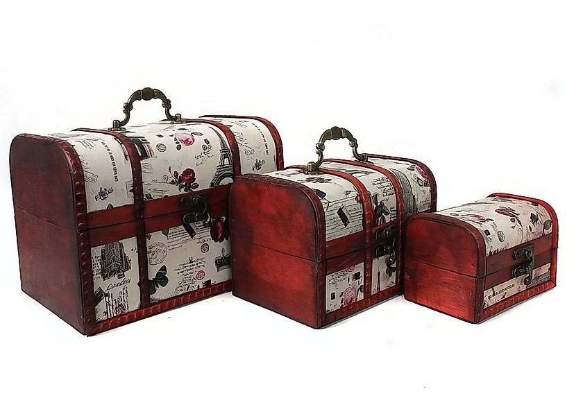 Yudu Schmuckkasten 3er Set Schatztruhe Kasten Aufbewahrung Schmuckkoffer Tr günstig online kaufen