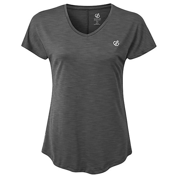 Dare2b Vigilant Kurzärmeliges T-shirt 18 Ebony Grey Stripe günstig online kaufen