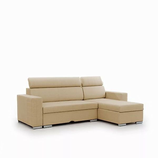 Fun Möbel Ecksofa Schlafsofa CANTON in Stoff inkl. Polsterhocker, Rundumbez günstig online kaufen