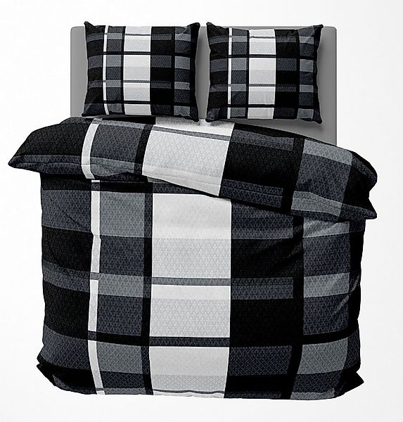 One Home Bettwäsche Modern, Fleece, 3 teilig, Kariert, kuschelig flauschig günstig online kaufen