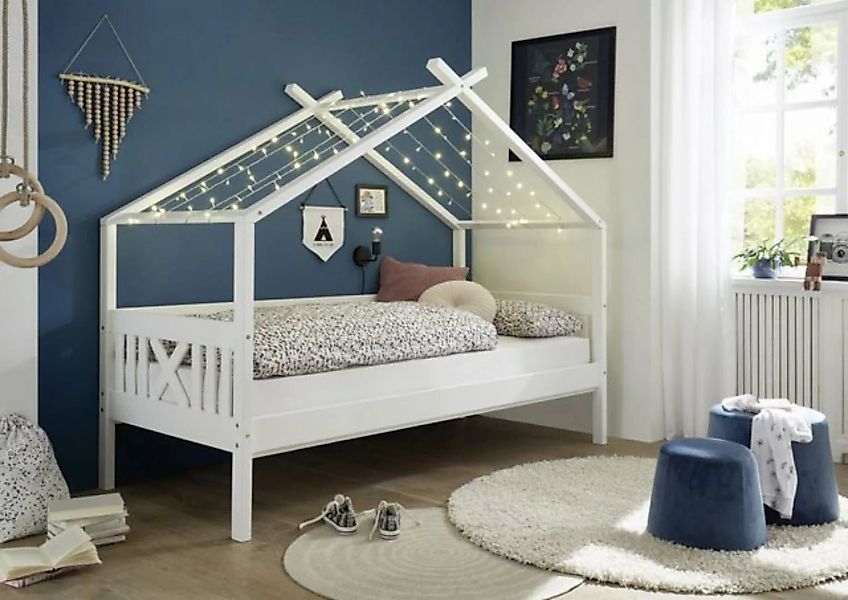 moebel-store24 Kinderbett Hytte (Kiefer Massivholz, 90 x 200), Standsichere günstig online kaufen