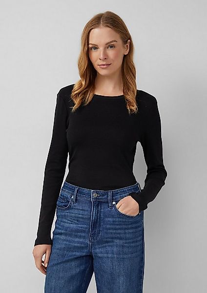 s.Oliver Langarmshirt T-Shirt Geripptes Slim-Fit-Longsleeve im 2er-Pack günstig online kaufen