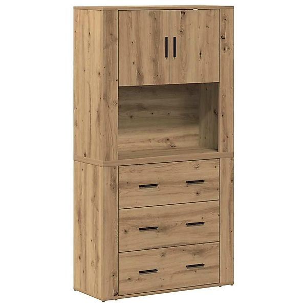 vidaXL Highboard Artisan-Eiche 80 x 33 x 150 cm Holzwerkstoff 3334344 günstig online kaufen