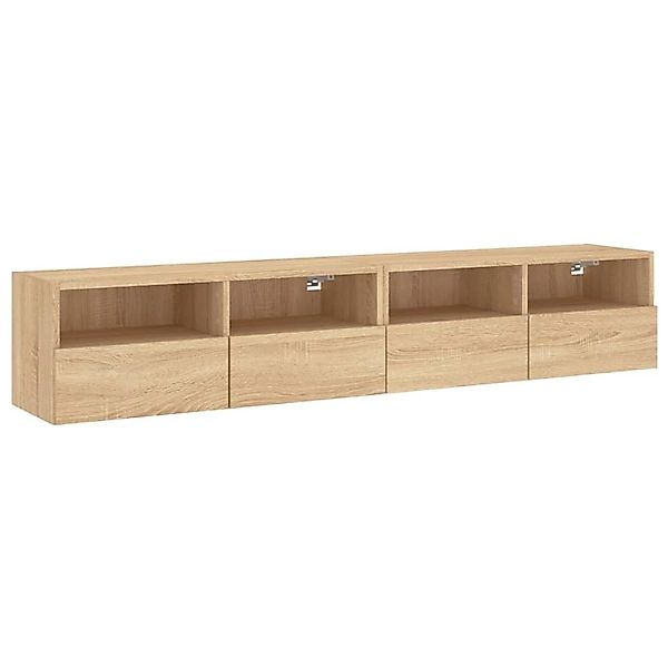 vidaXL TV-Wandschränke 2 Stk Sonoma-Eiche 80x30x30 cm Holzwerkstoff 836873 günstig online kaufen