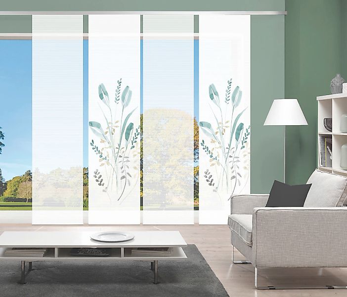 Vision S Schiebegardine "AYENE 4er SET" Paneelwagen 4 Stk. tlg. Schiebevorh günstig online kaufen