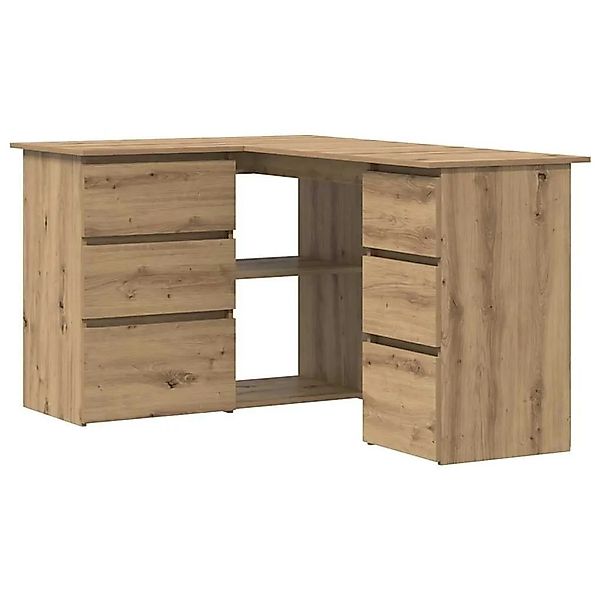 vidaXL Eckschreibtisch Artisan-Eiche 145x100x76 cm Holzwerkstoff 855963 günstig online kaufen